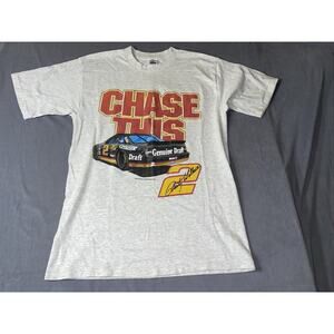 Vintage "Chase This" 18 Wins Rusty Wallace‎ 2 Years Tee Single Stitch Large USA